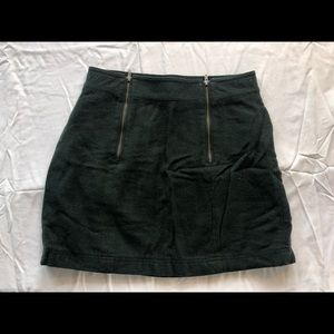 Zipper Front Skirt
